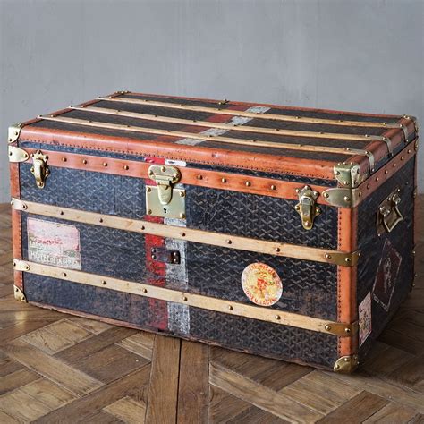 vintage goyard trunk.